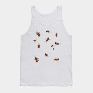 Fake cockroaches Funny joke shirt Tank Top